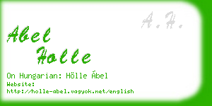 abel holle business card